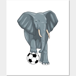 Elephant Soccer player Soccer Posters and Art